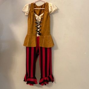 Girls medium child pirate dance costume.